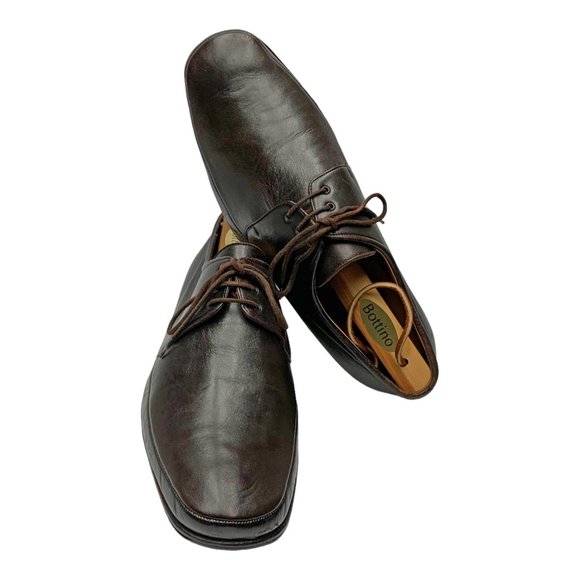 BALLY‎ Brenzo Chocolate Leather Laced Up Oxfords main image 9